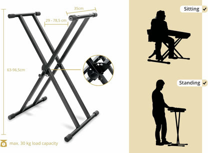 Classic Cantabile dvigubai sustiprintas stovas